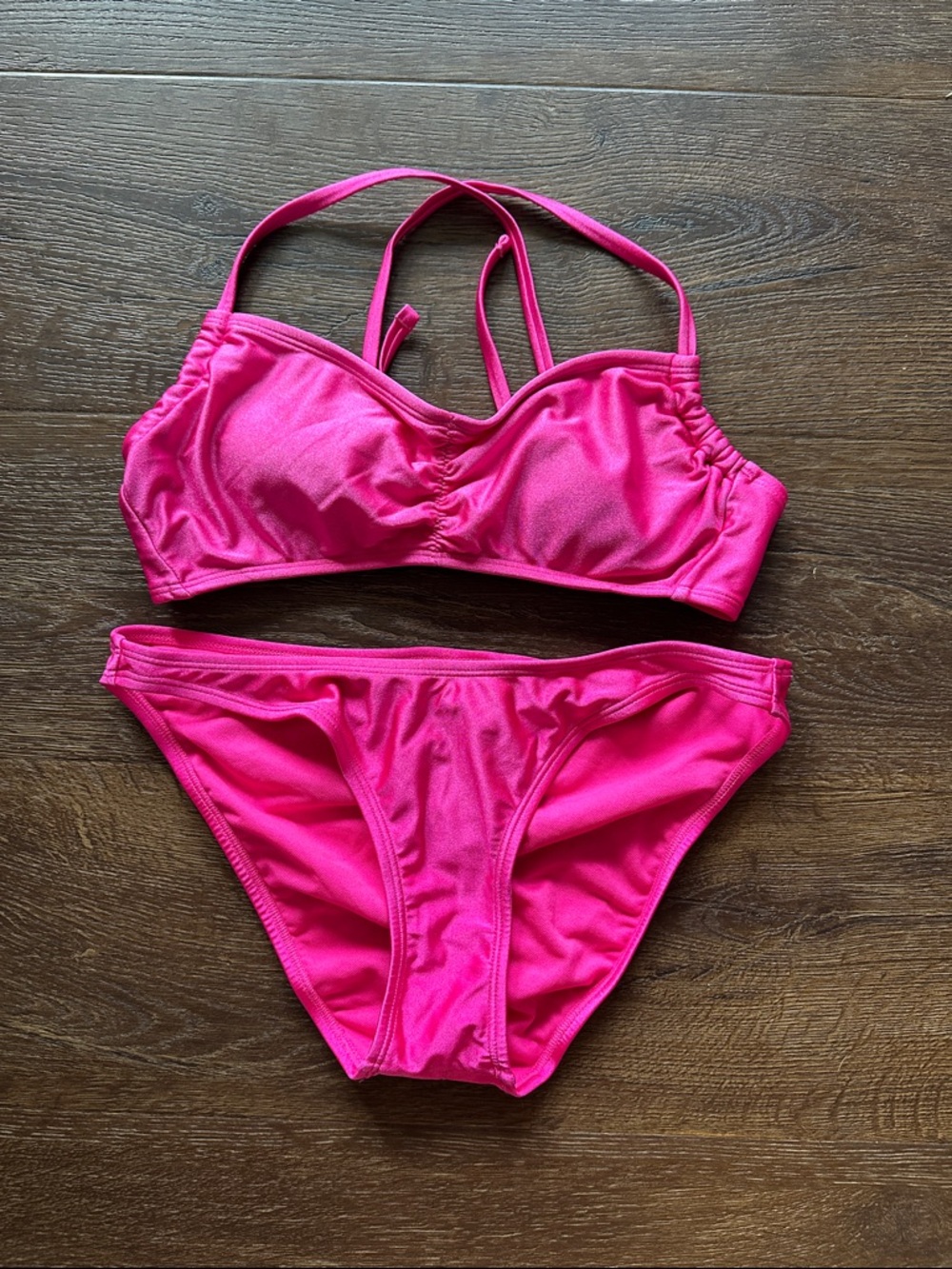 Xhilaration Hot Pink Two-Piece Bikini